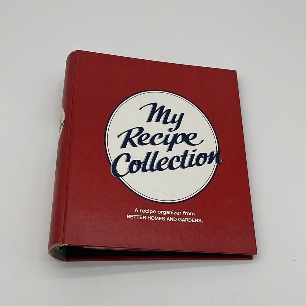 Vintage Better Homes & Gardens Red My Recipe Collection Organizer - Picture 1 of 5